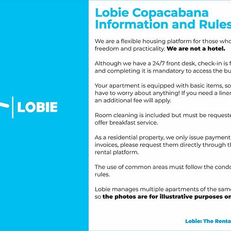 Apartamento Lobie Copacabana Río de Janeiro Exterior foto